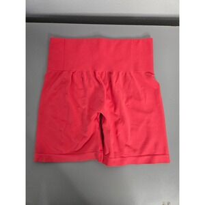 Kamo Fitness Shorts Womens Large Coral‎ Pink Seamless Athletic Gym Workout